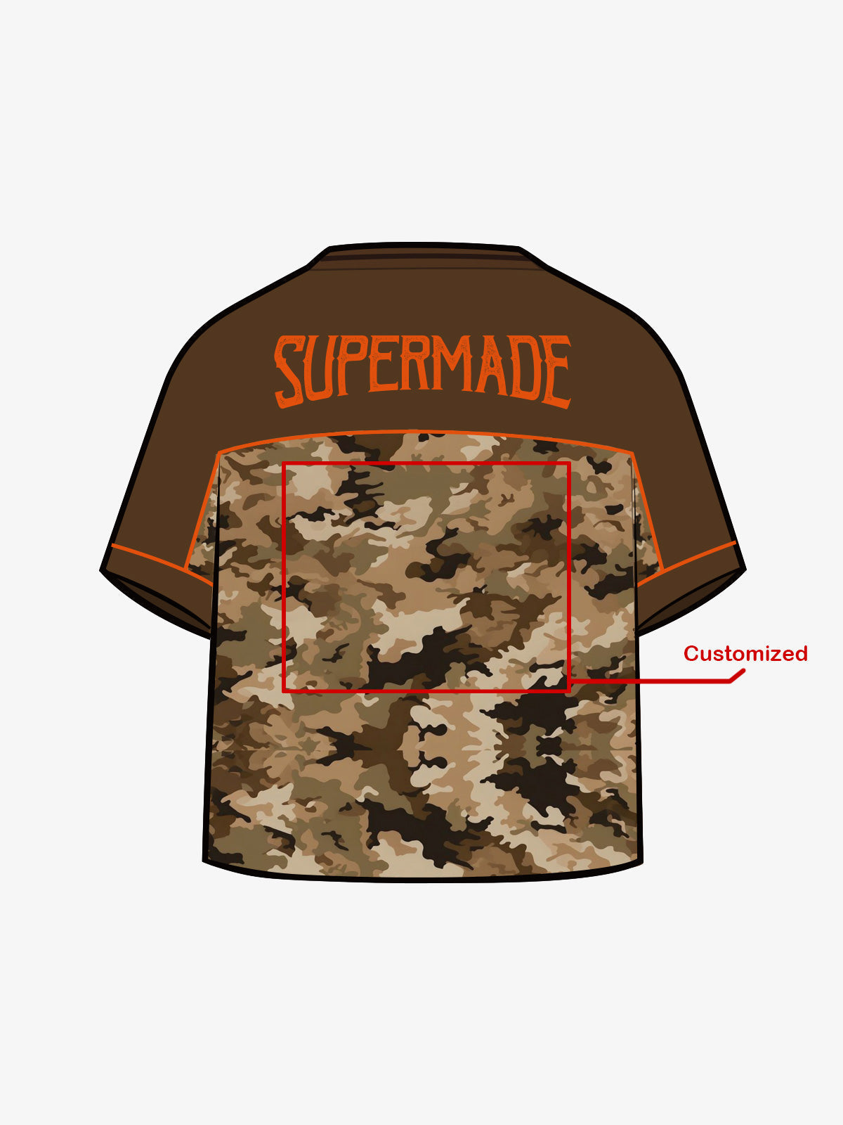 Original Camouflage Football Jersey T-Shirt - 2401