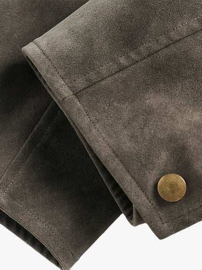 Retro Suede Detroit Motorcycle Jacket