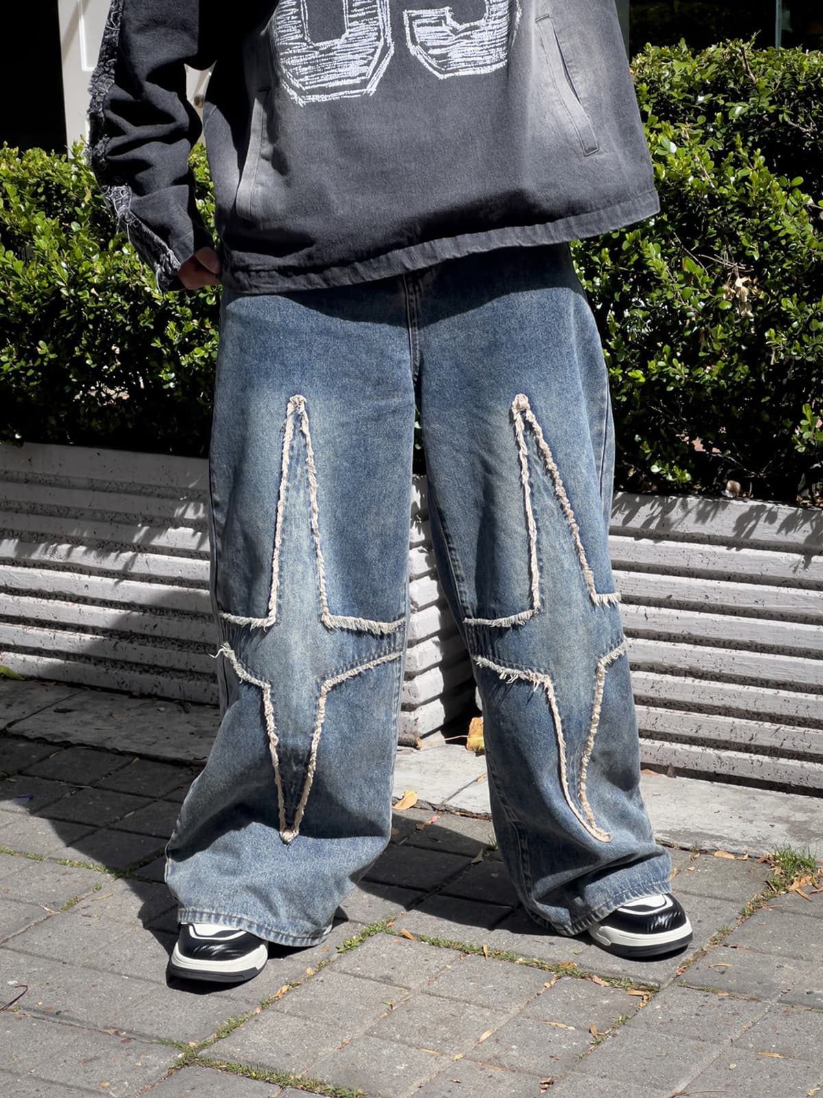 High Street Star Washed Jeans - 2150