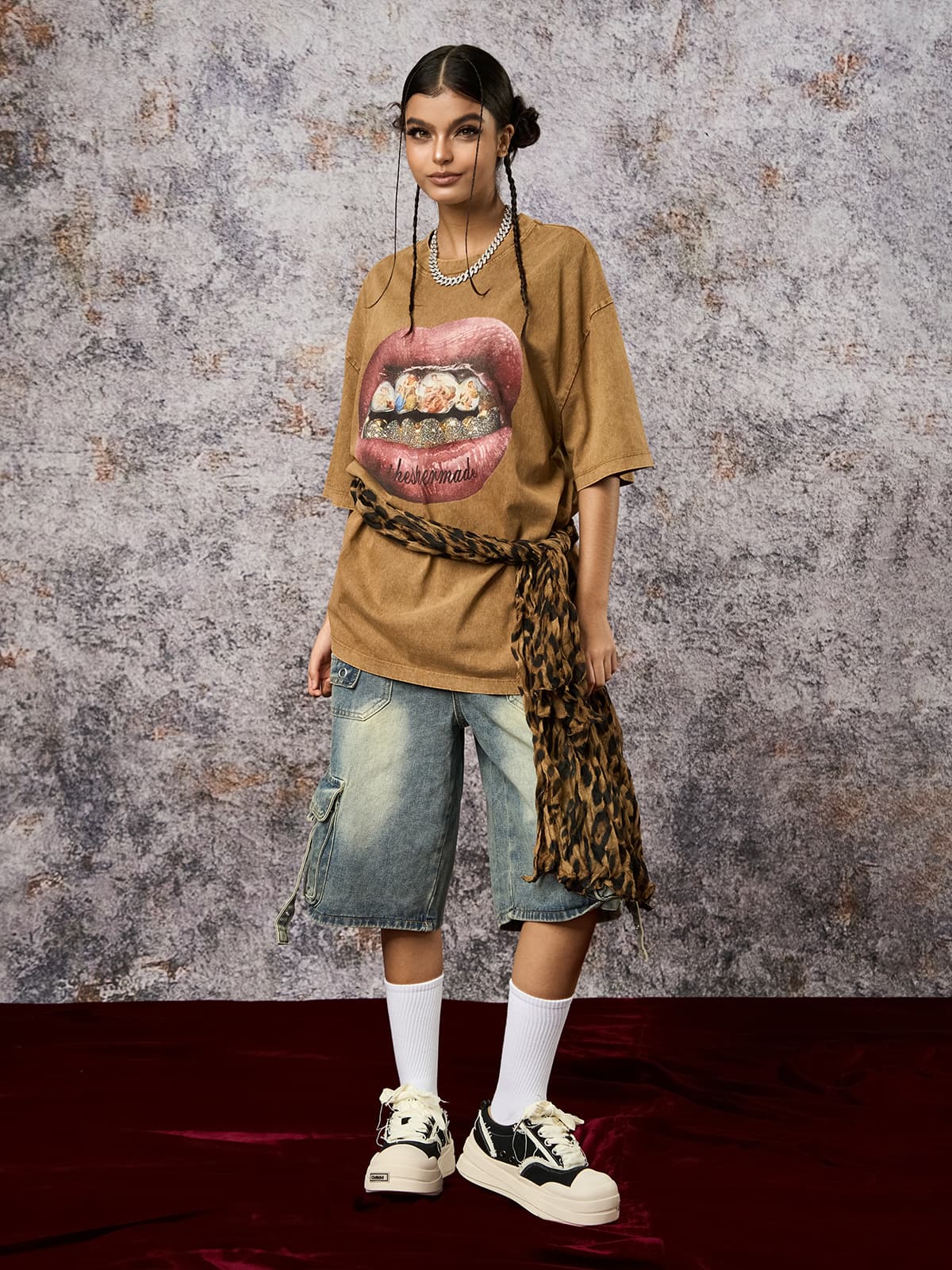 Artistic Lips Graphic T-Shirt