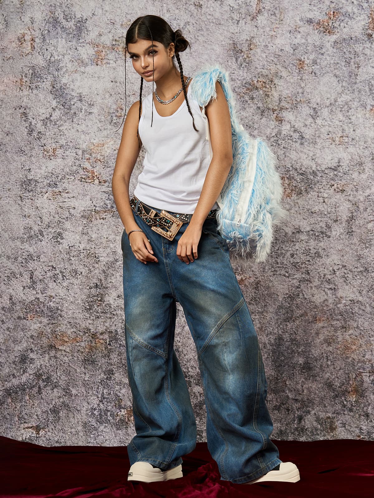 Dirty Dye Baggy Barrel Jeans