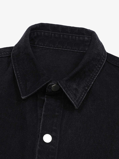 Thesupermade Patchwork Camouflage Ripped Shirt Jorts Denim Suit