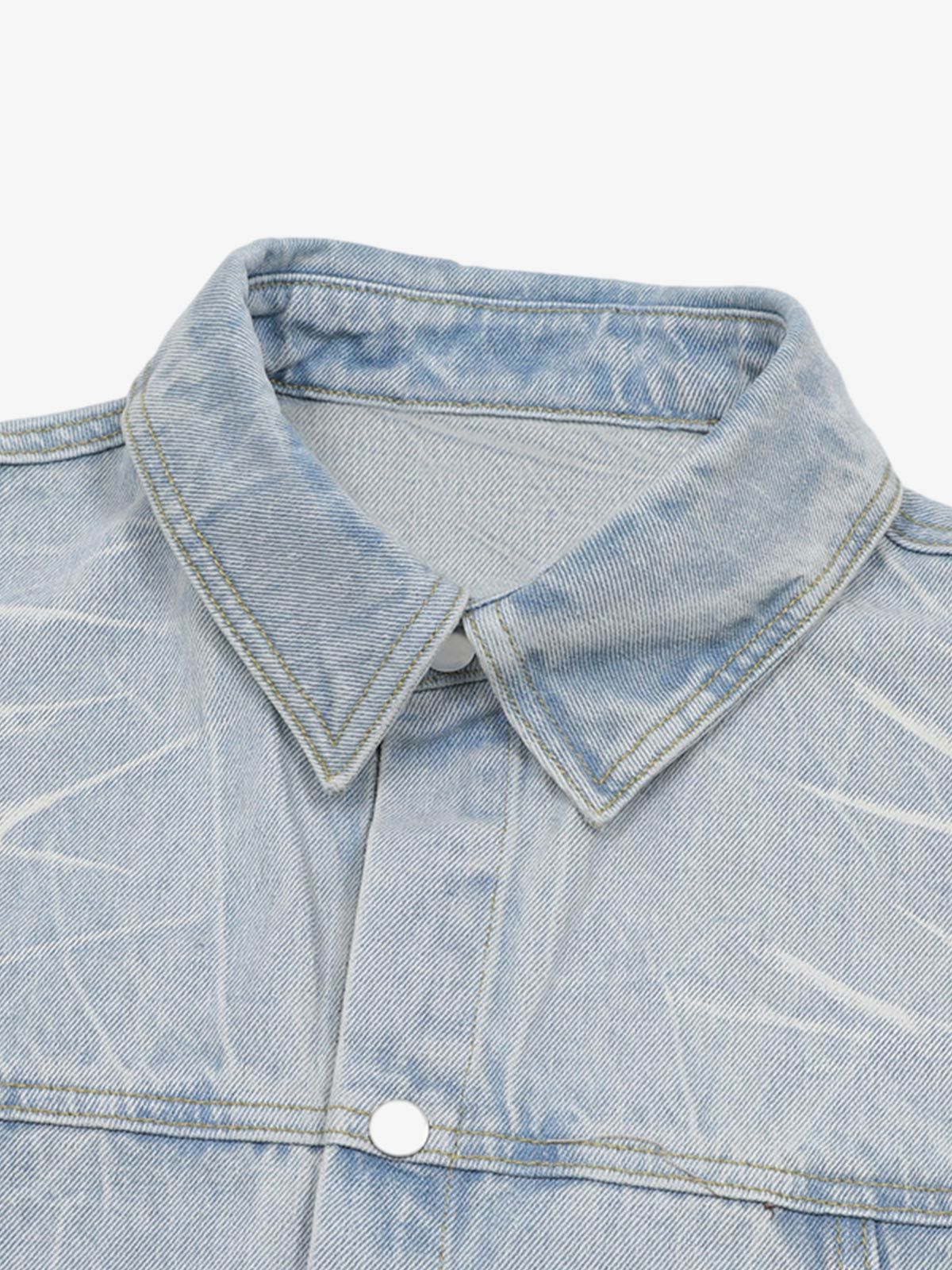 Short Sleeve Shirt & Shorts Denim Set