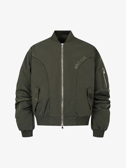 Retro Deconstructed Bomber Jacket