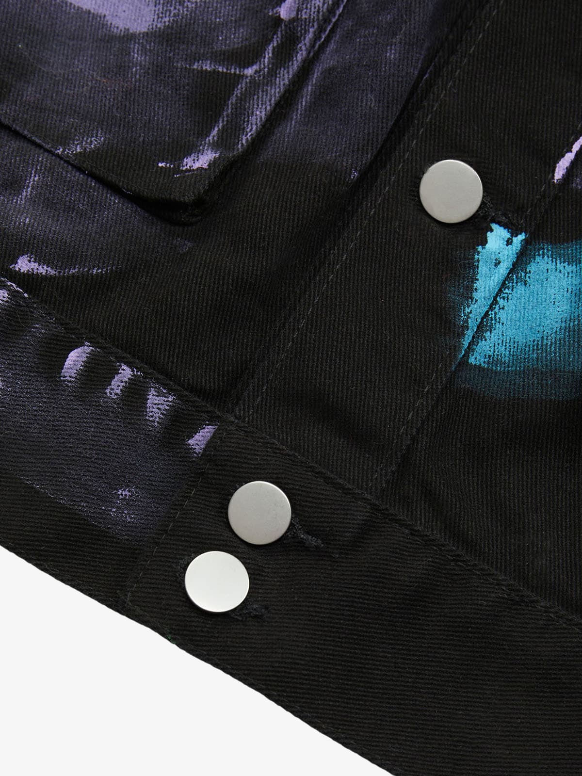 Thesupermade Hip-hop Hand-painted Graffiti Denim Jacket - 2010