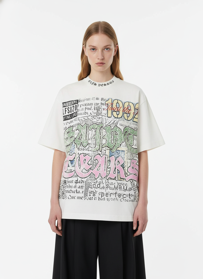 Jersey Knit Street 1992 Graphic T-Shirt - 2438
