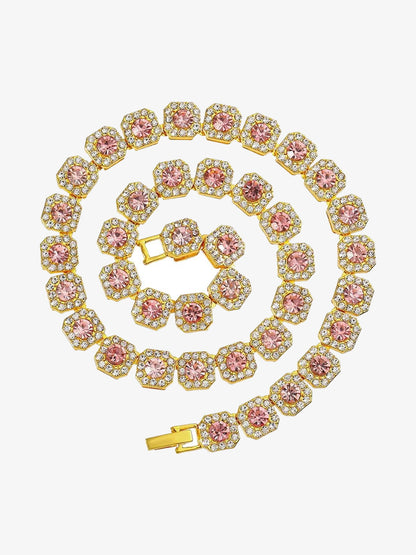 Thesupermade Round Diamond Cuban Necklace