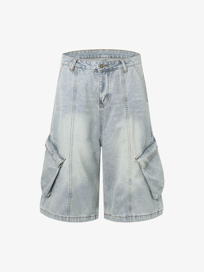 Cleanfit Denim Baggy Cargo Jorts