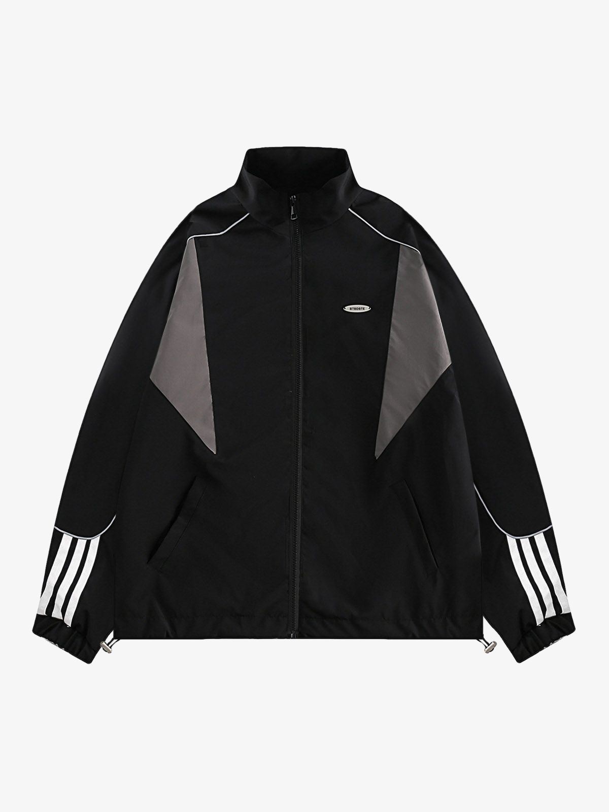 Thesupermade Contrast color patchwork Track Jacket