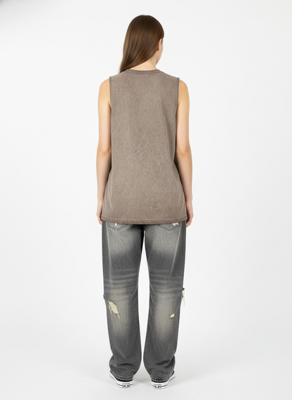 Thesupermade High Street Hip Hop Print Vest - 2373