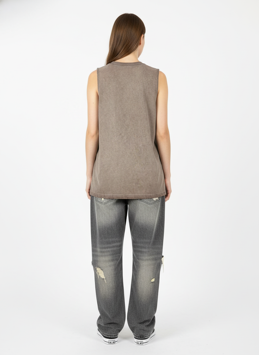 Thesupermade High Street Hip Hop Print Vest - 2373