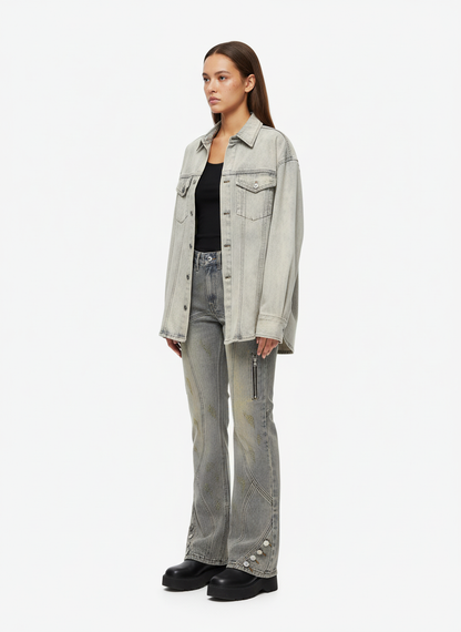 Thesupermade Patchwork Stressed Jeans