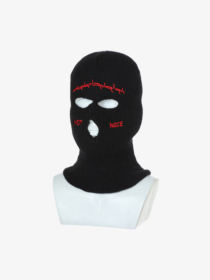 Thesupermade Retro Hip-hop Fun Knitted Balaclava