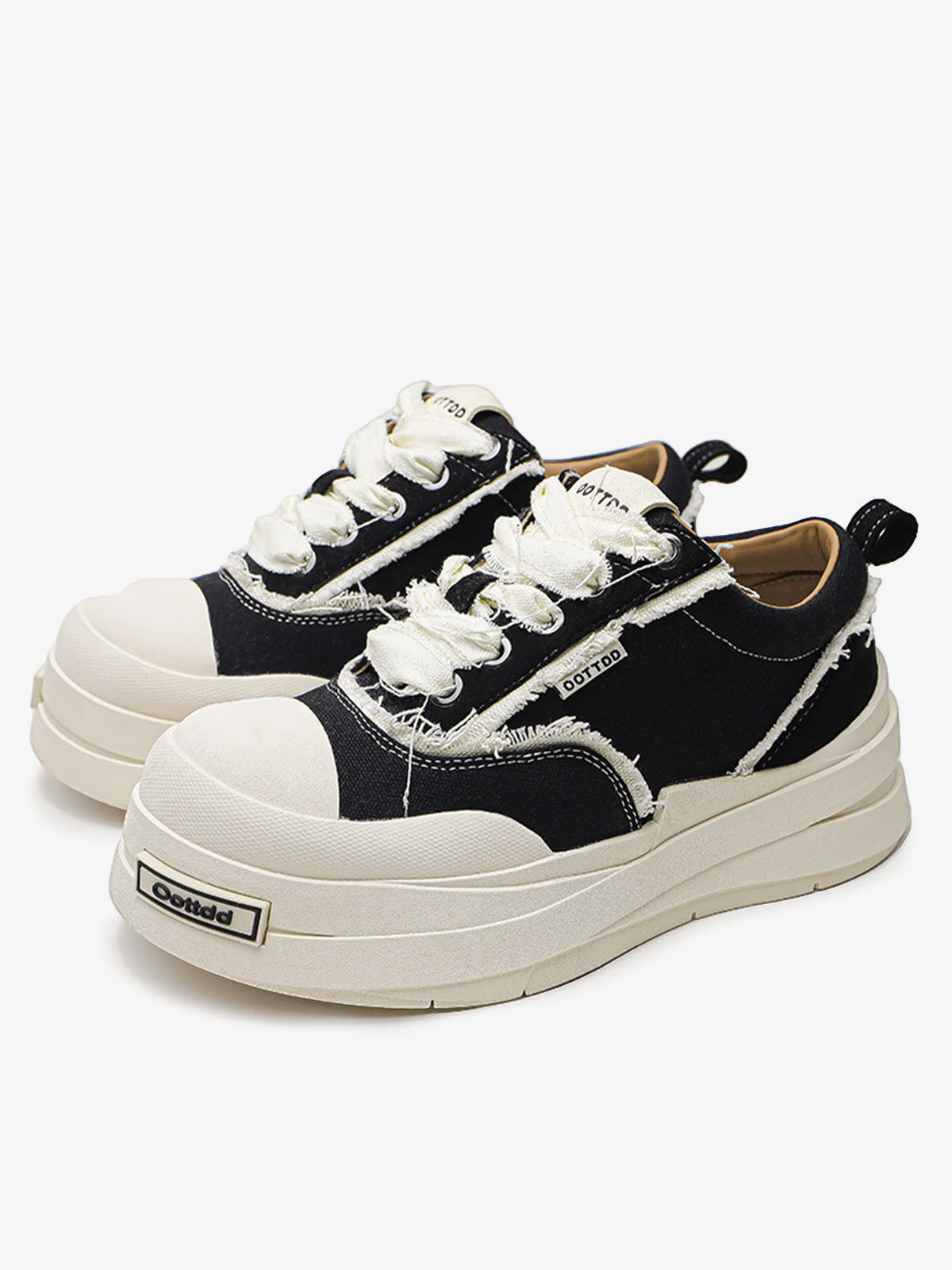 Raggedy Round Toe Sneakers - 2368