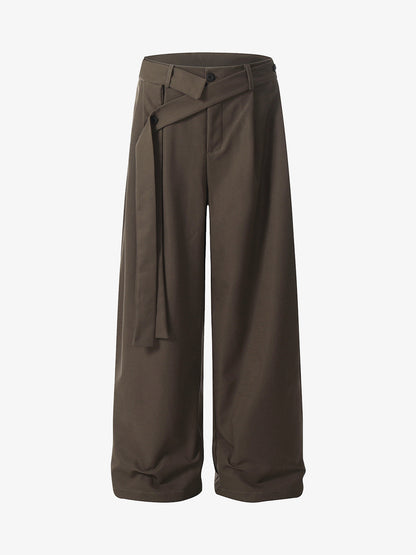 Pleated Belted Machete Track Pants