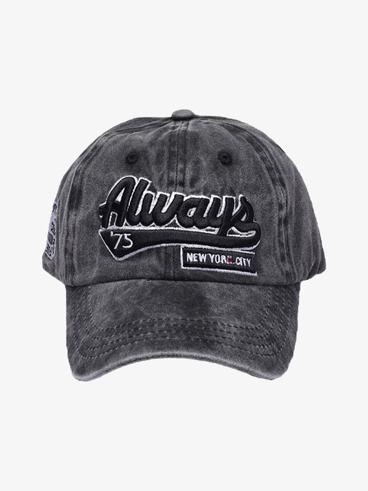 Thesupermade Vintage Embroidered Denim Washed Baseball Cap