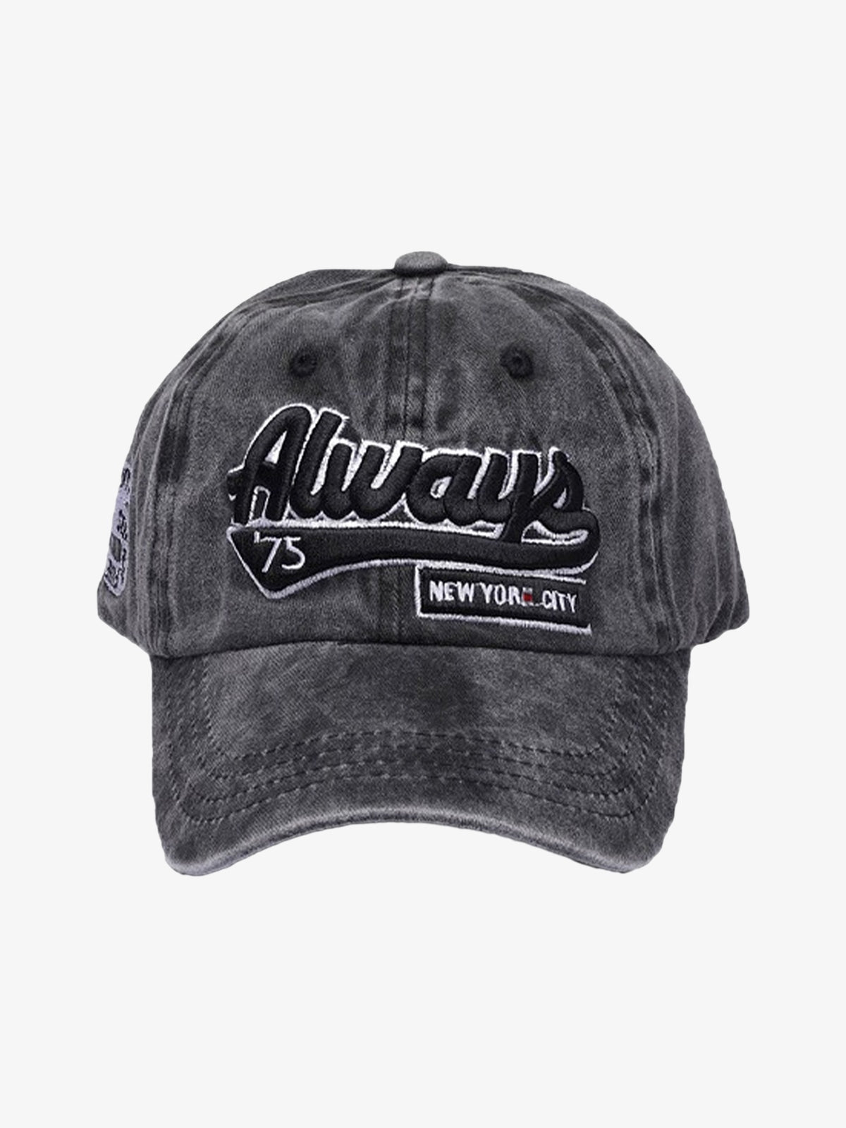 Thesupermade Vintage Embroidered Denim Washed Baseball Cap