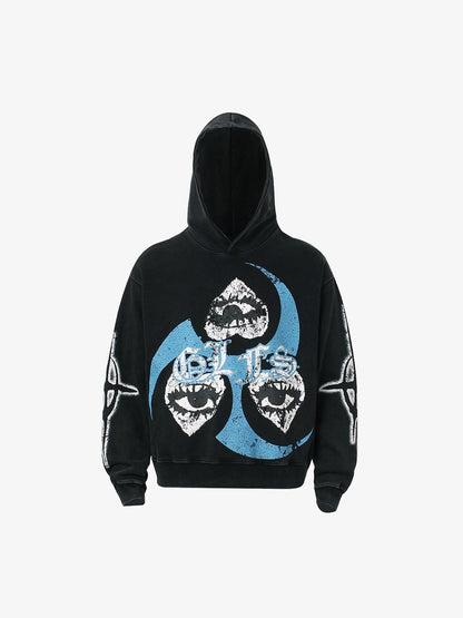 Thesupermade Triple Eye Graphic Hoodies
