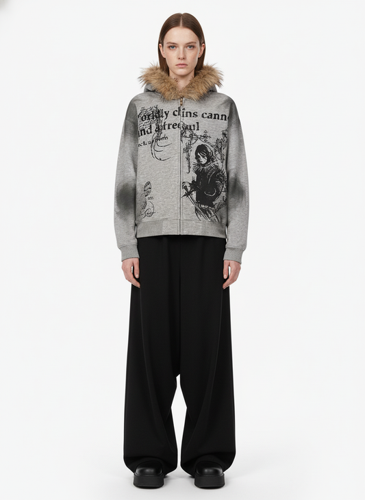 Supermade × Mortemartt Graphic Hooded Jacket- 2279