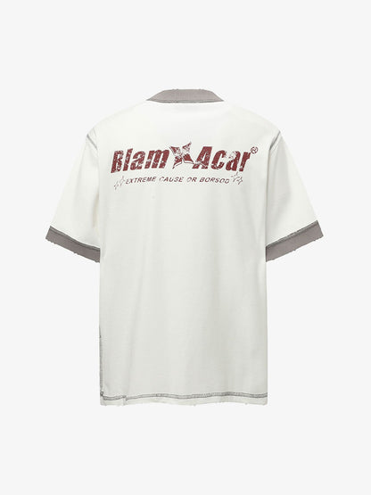 Distressed NO. 28 Jersey T-Shirt