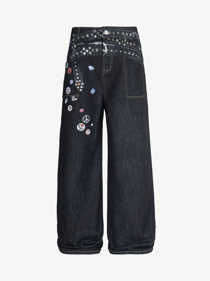 Print RO Style Baggy Jeans