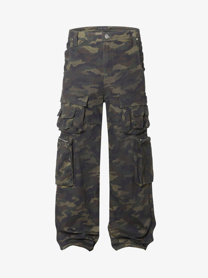 Wasteland Style Camouflage Baggy Cargo Pants - 2384