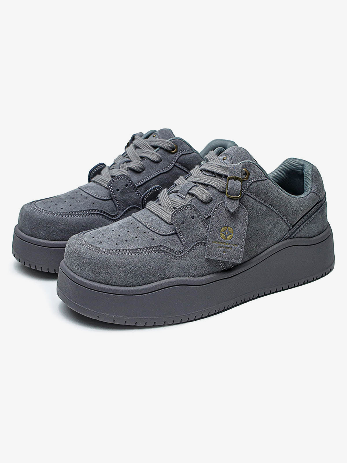 Suede Low-Top Skate Shoes - 2383