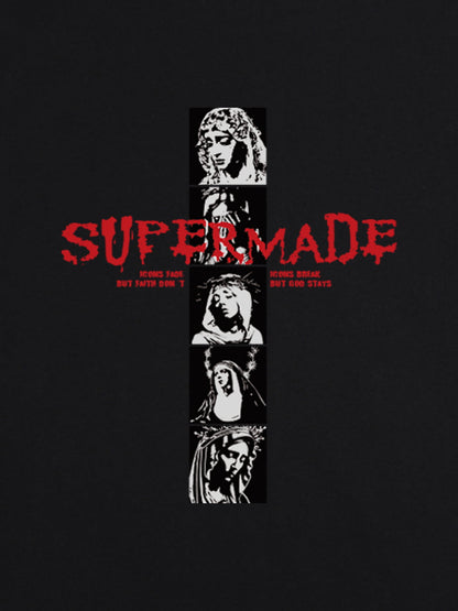 Mary Vintage-Inspired Graphic Design T-Shirt