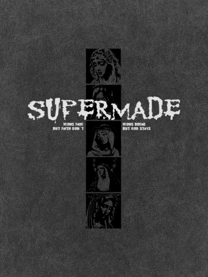 Mary Vintage-Inspired Graphic Design T-Shirt