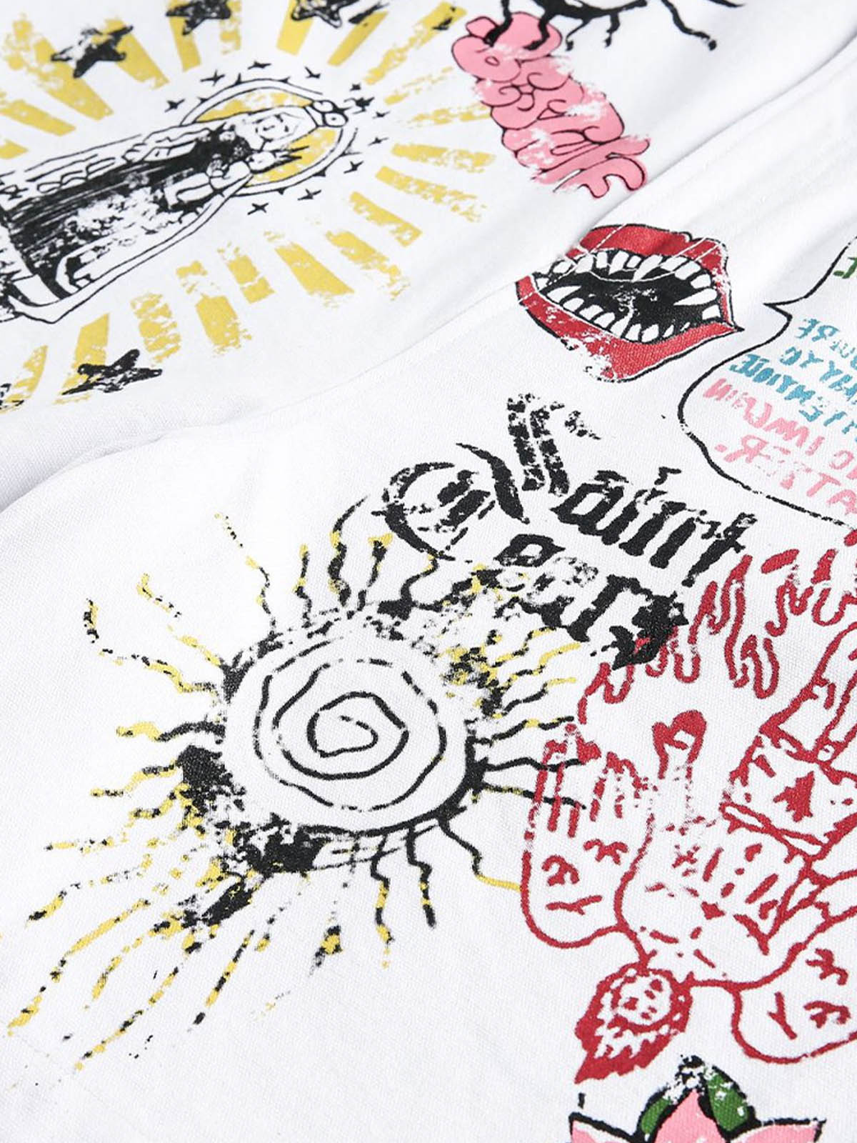 Graffiti Art Denim Shorts