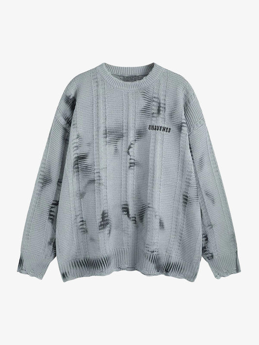 Thesupermade Tie-Dye Wasteland Style Sweater - 2187