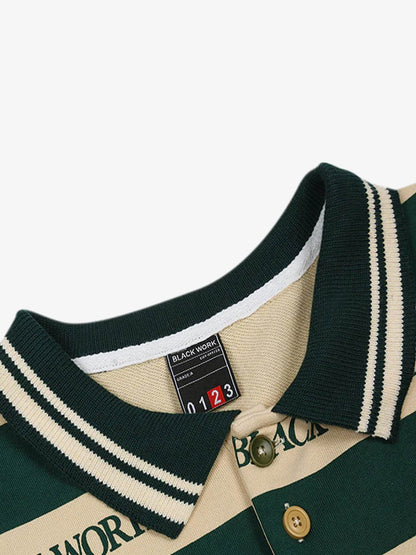 Retro Typography Polo Tee -1252