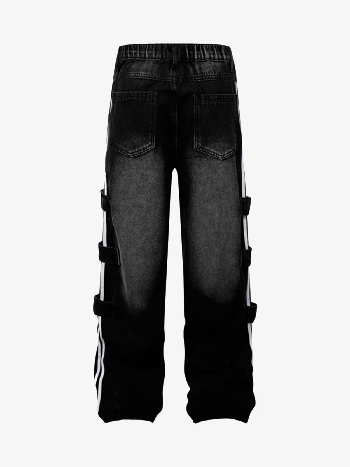 Street Stripe Paneled Work Jeans