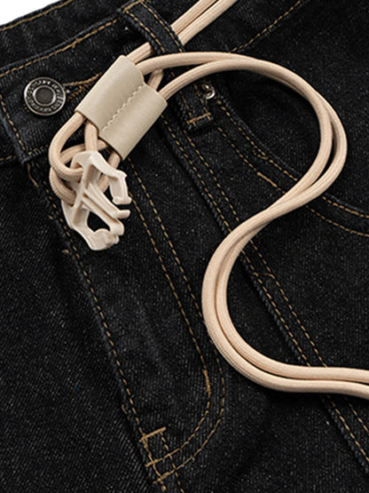 Cleanfit Buckle Belt Baggy Jeans