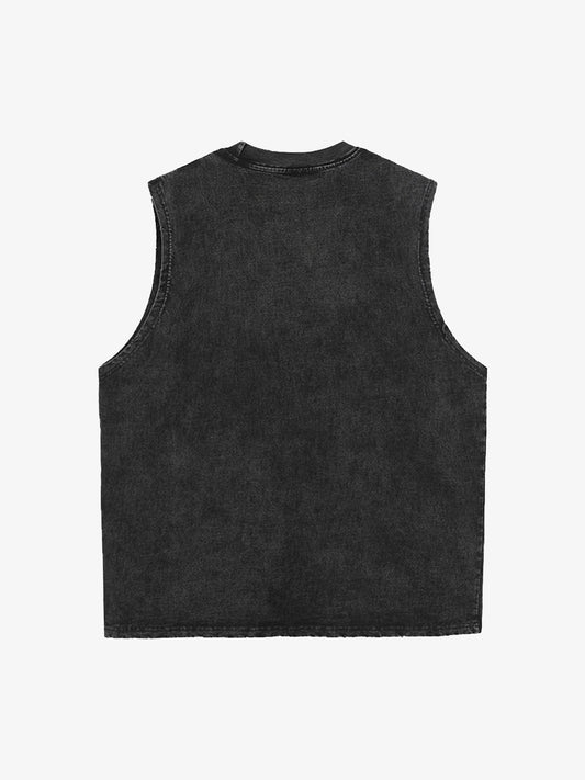 Original Hot Lips Print Vest