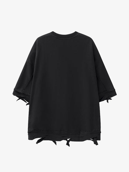 Thesupermade Chain Decorated Oversized T-Shirt - 2278