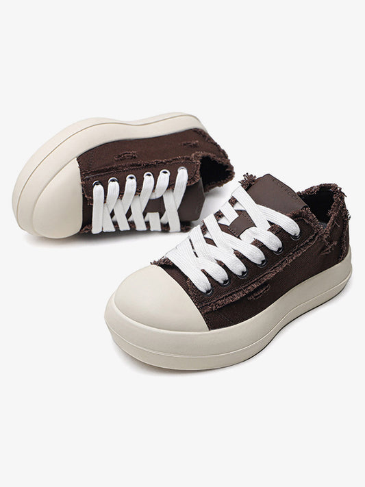 Street Beard Split Hole Sneakers