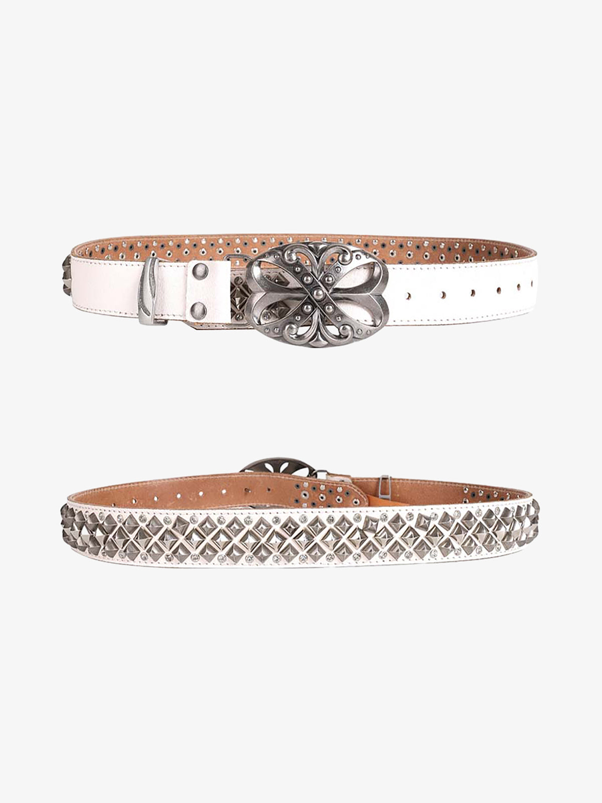 Thesupermade Retro Punk Rhinestone Belt - 2175