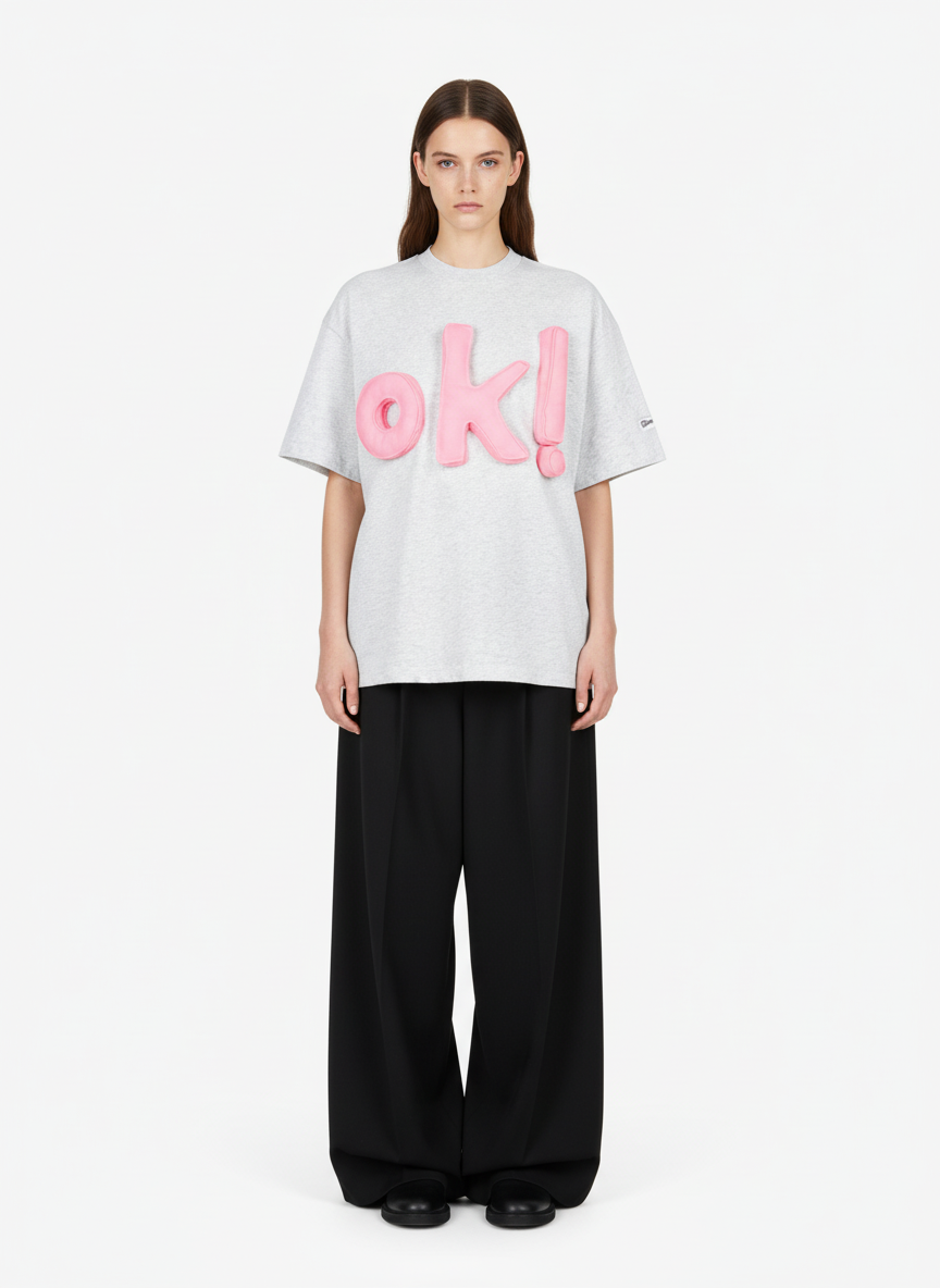Fun "OK!" Graphic T-Shirt