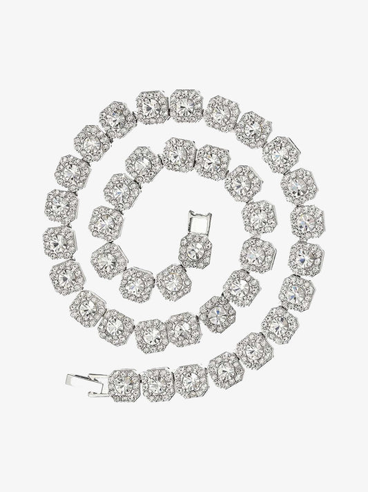 Thesupermade Round Diamond Cuban Necklace