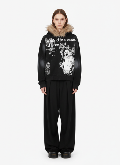 Supermade × Mortemartt Graphic Hooded Jacket- 2279