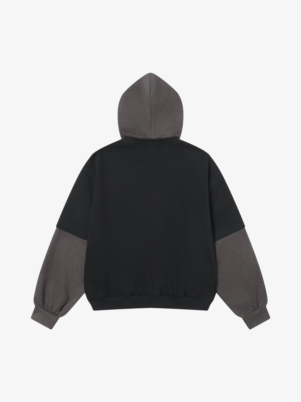 Street Faux Two-Piece Suede Hoodie