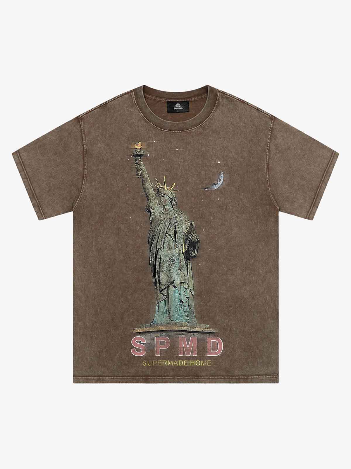 Thesupermade Statue Of Liberty Vintage T-shirt - 2132