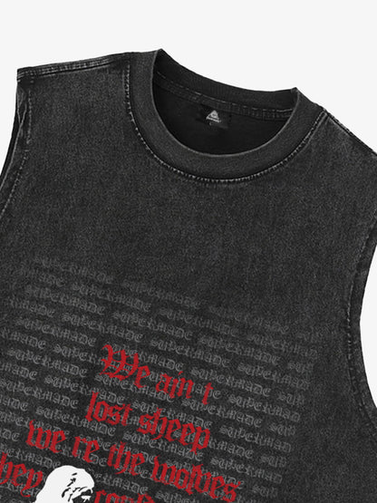 Original Saint Slogan Graphic Vest