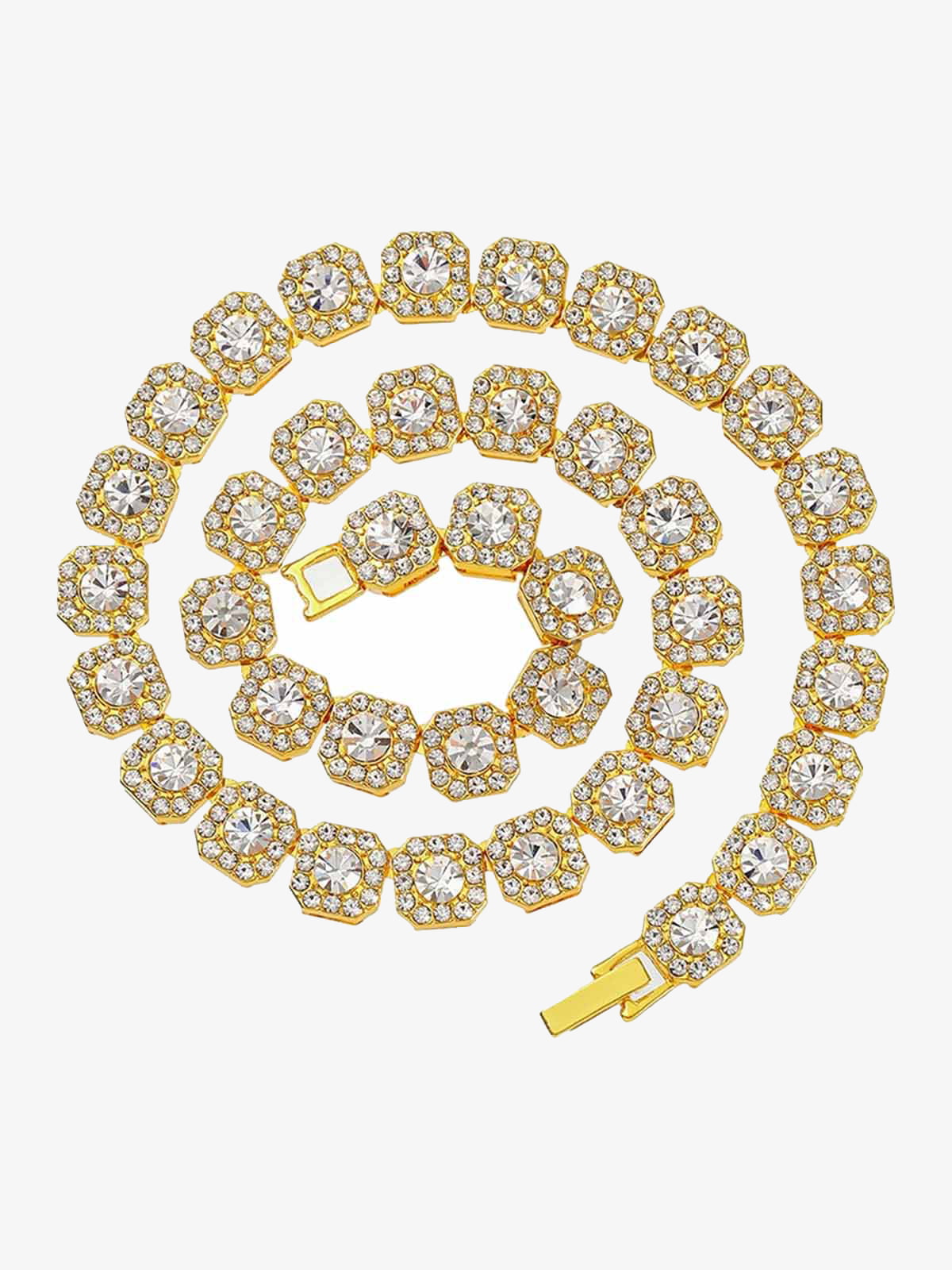Thesupermade Round Diamond Cuban Necklace