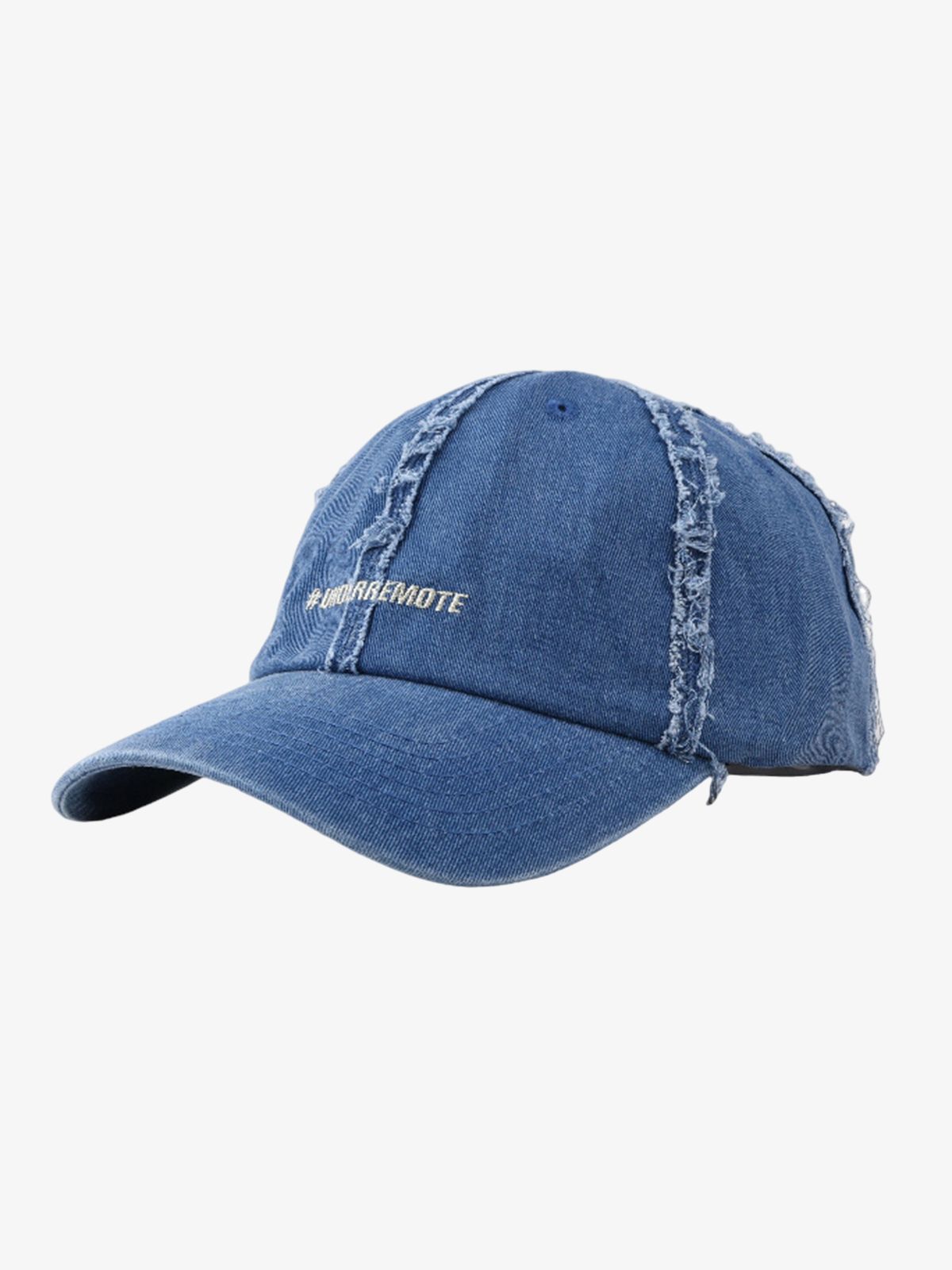 Distressed Denim Baseball Cap