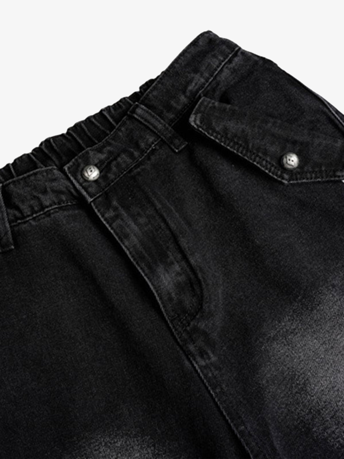 Street Stripe Paneled Work Jeans