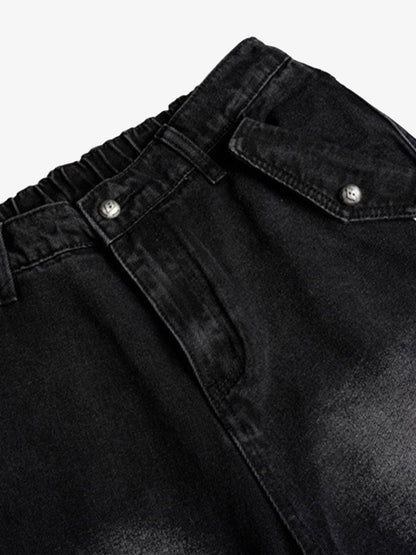 Street Stripe Paneled Work Jeans