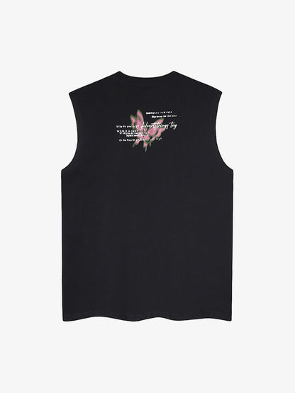 Street Butterfly Graphic Tank Top