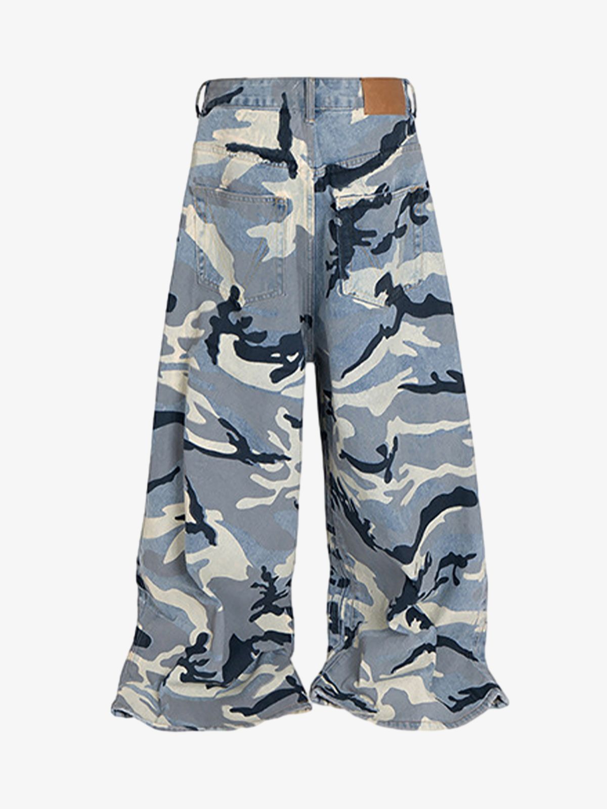 Street Retro Camouflage Baggy Jeans - 2395